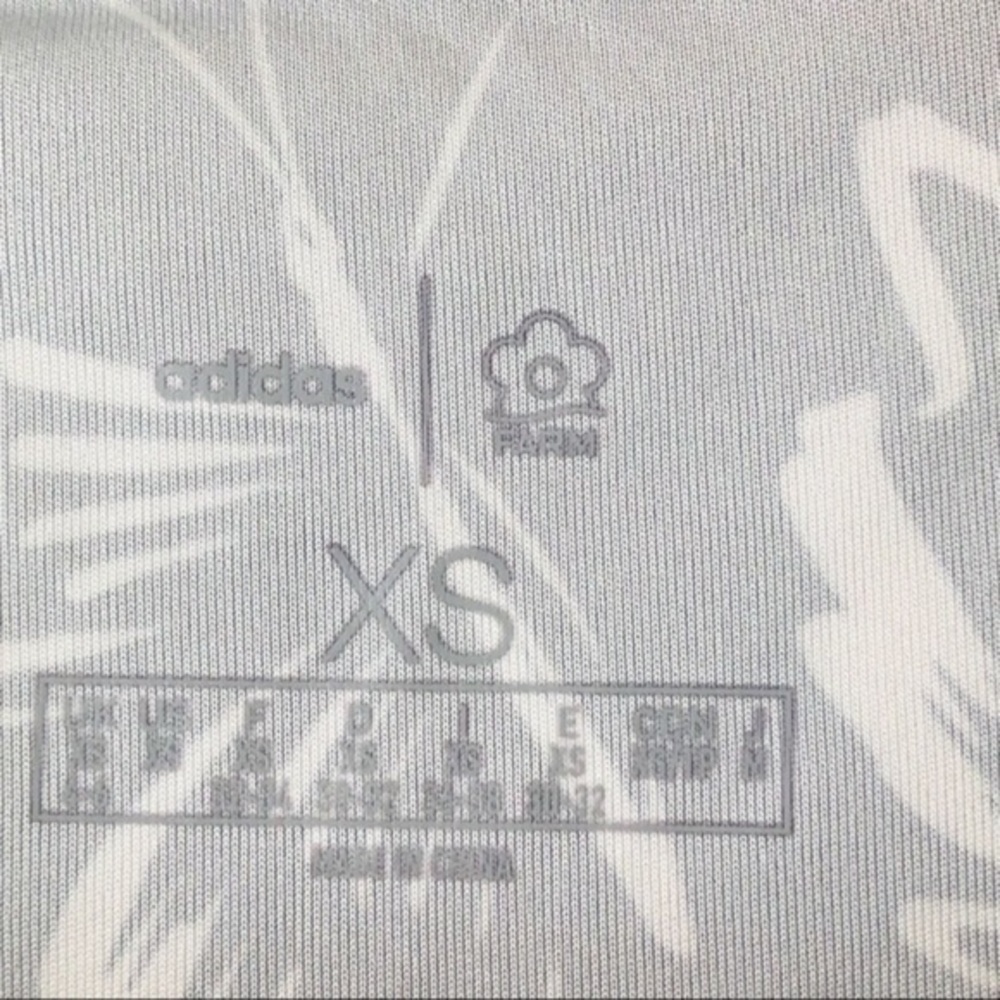 adidas x Farm Rio Black Butterfly Print Dress Size XS Brazilcore Athleisure Boho - Picture 10 of 14